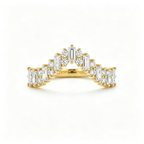 LUCERARO Wedding | Baguette & Round Lab-Grown Diamond Band 1 1/3 ct. tw.