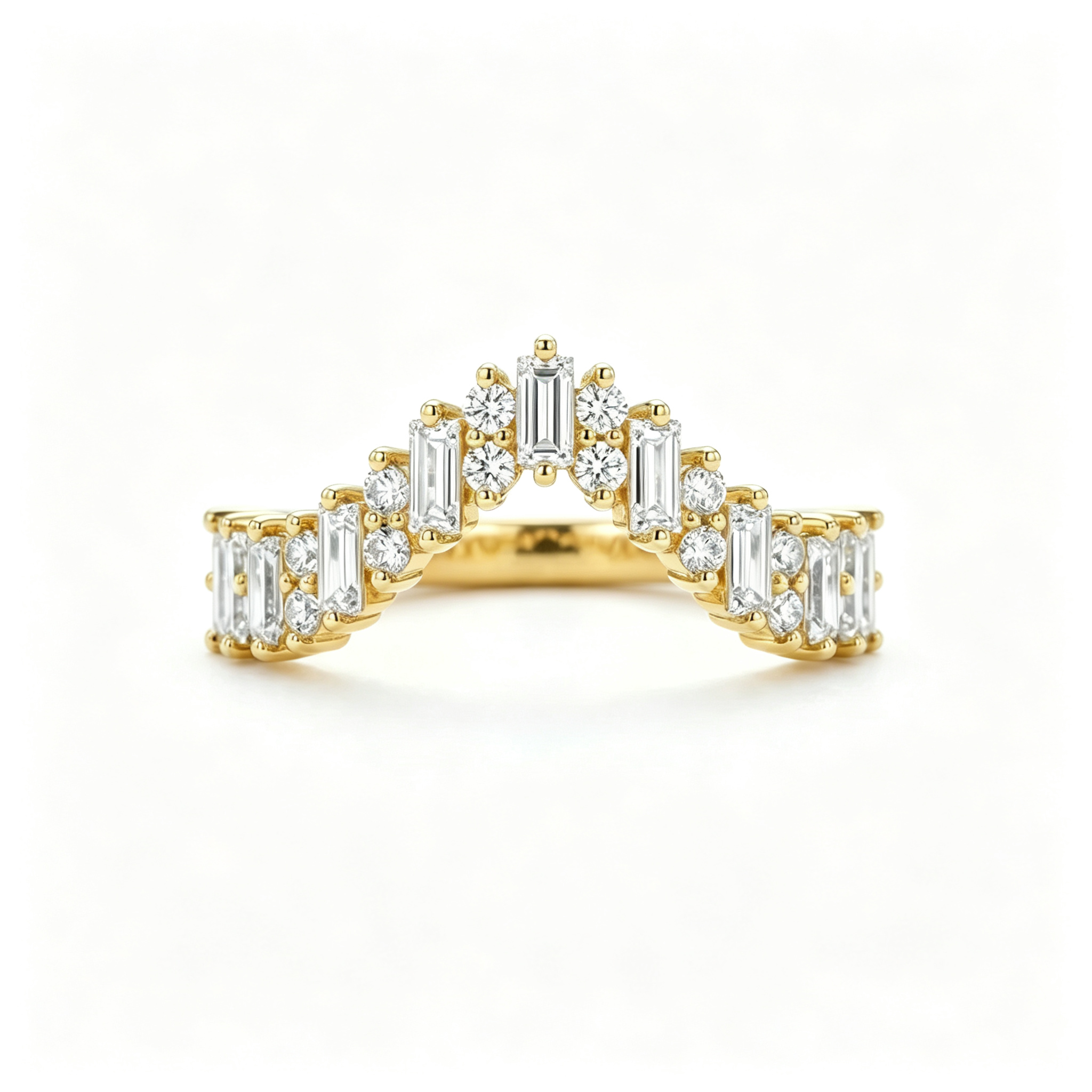 LUCERARO Wedding | Square Diamond Ring - WR01320