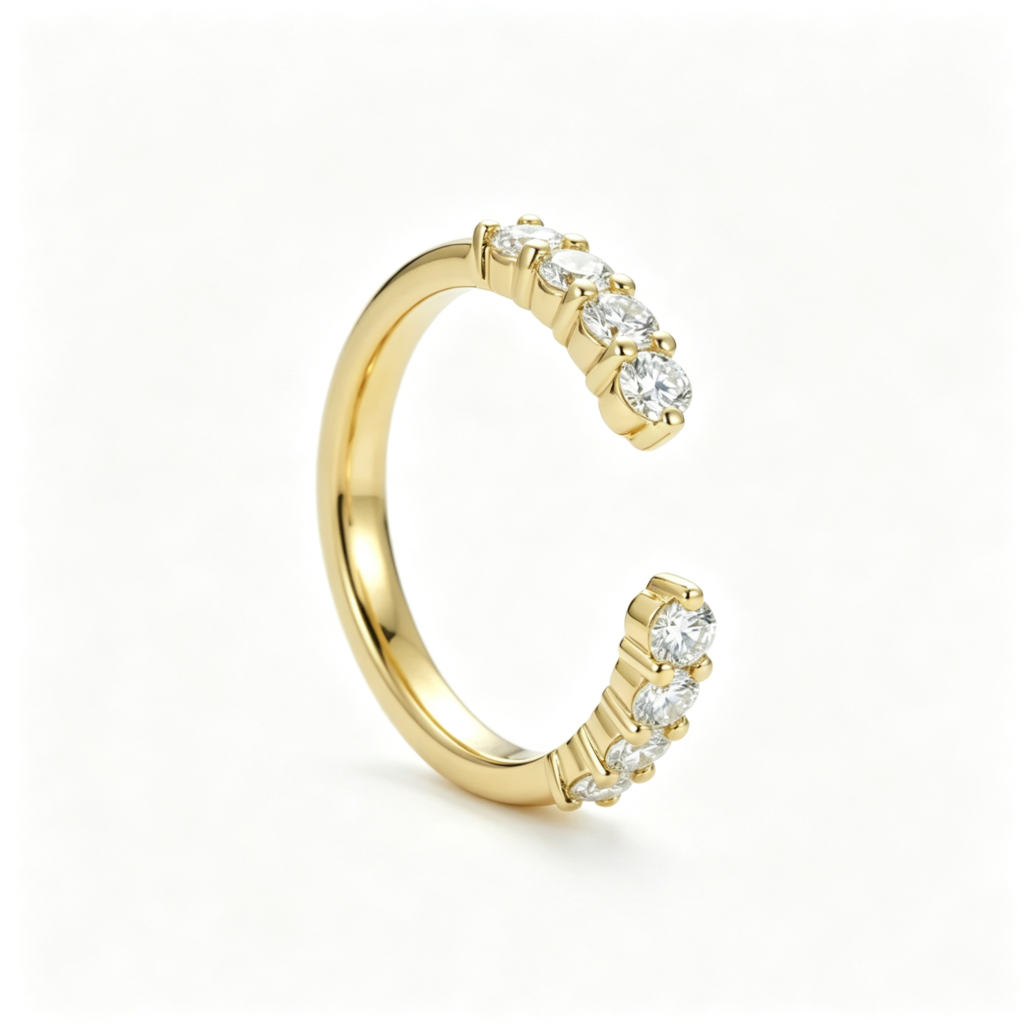 LUCERARO Wedding | Round Open Diamond Ring - WR00984
