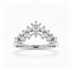 LUCERARO Wedding | Round Lab-Grown Diamond Crown Ring 1/3 ct. tw.