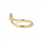 LUCERARO Wedding | Marquise Lab-Grown Diamond Contour Ring 1/3 ct. tw.