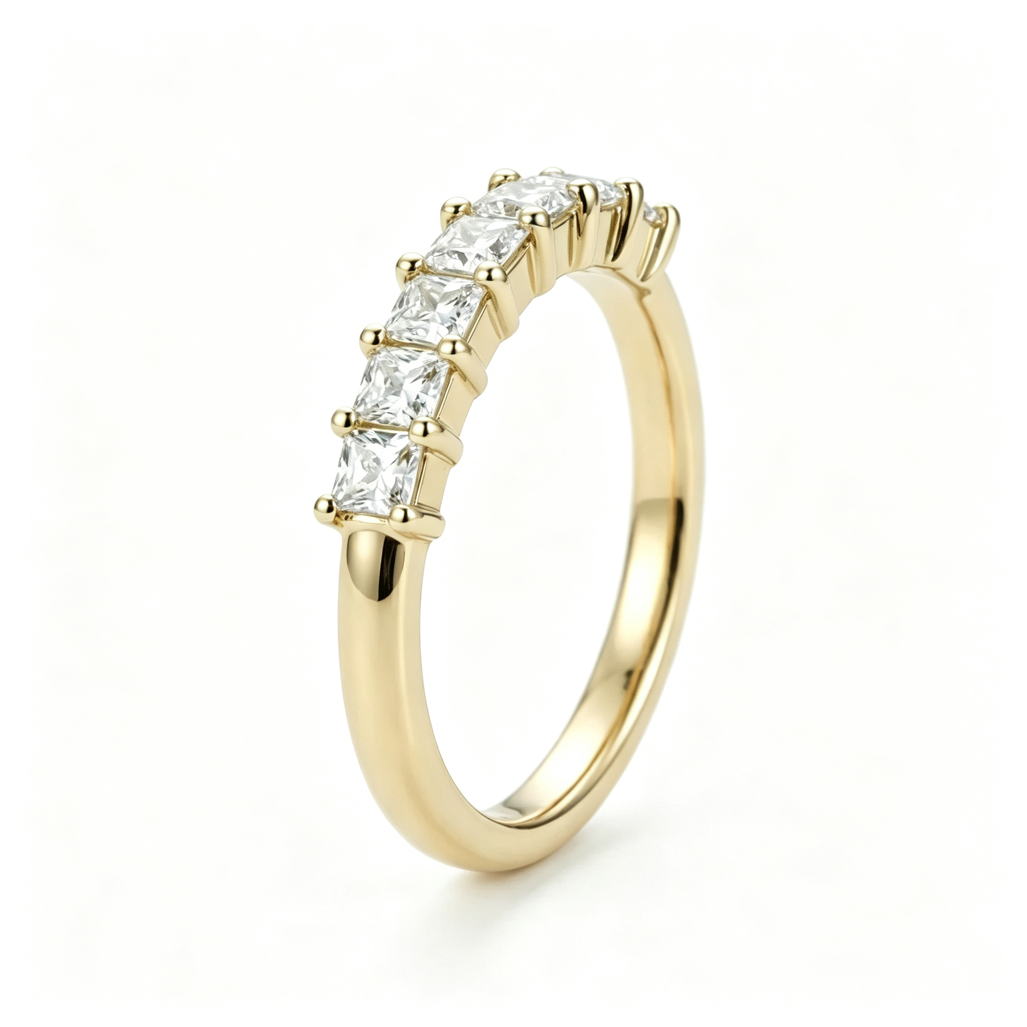 LUCERARO Wedding | Princess Cut Diamond Eternity Band - WR01256