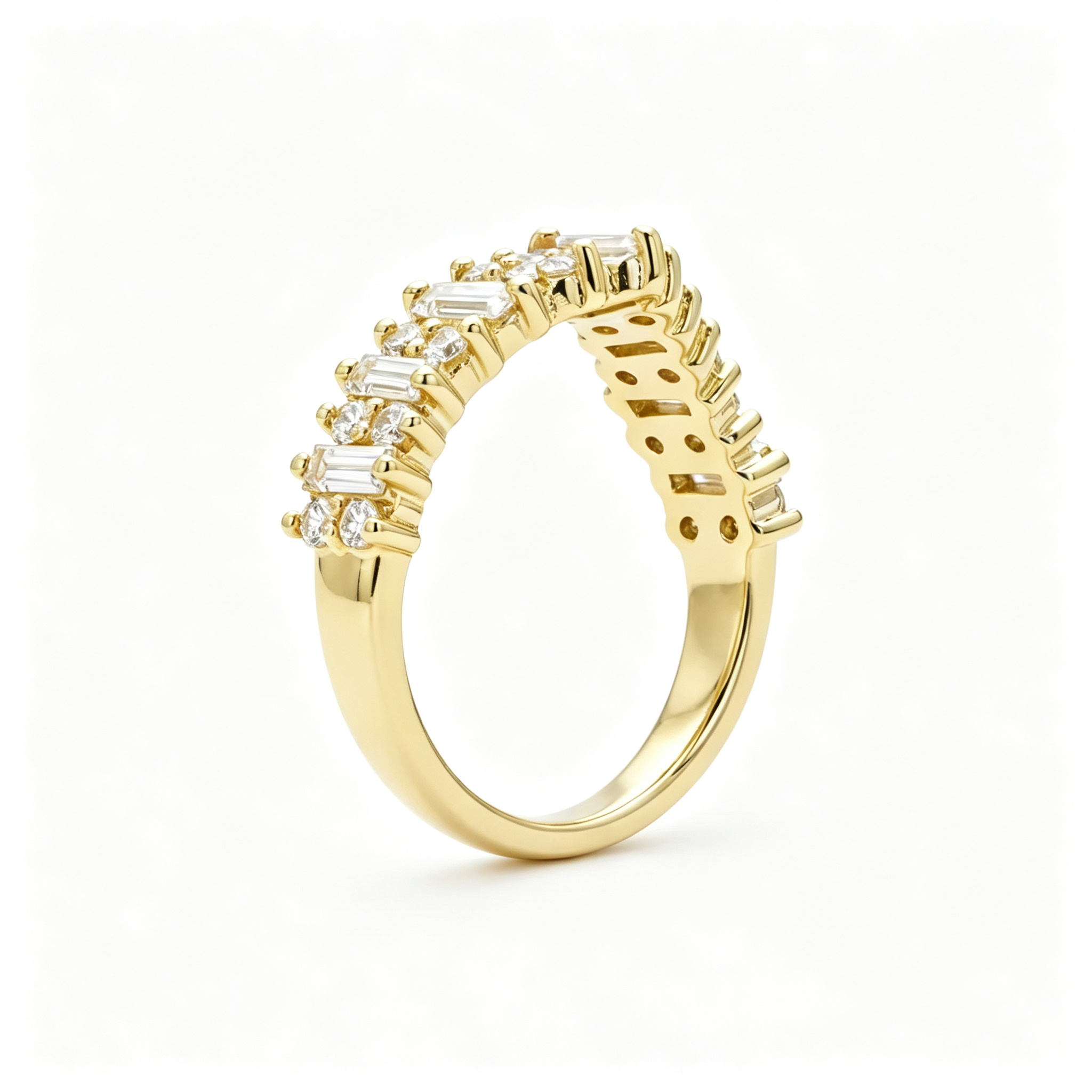 LUCERARO Wedding | Square Diamond Ring - WR01320