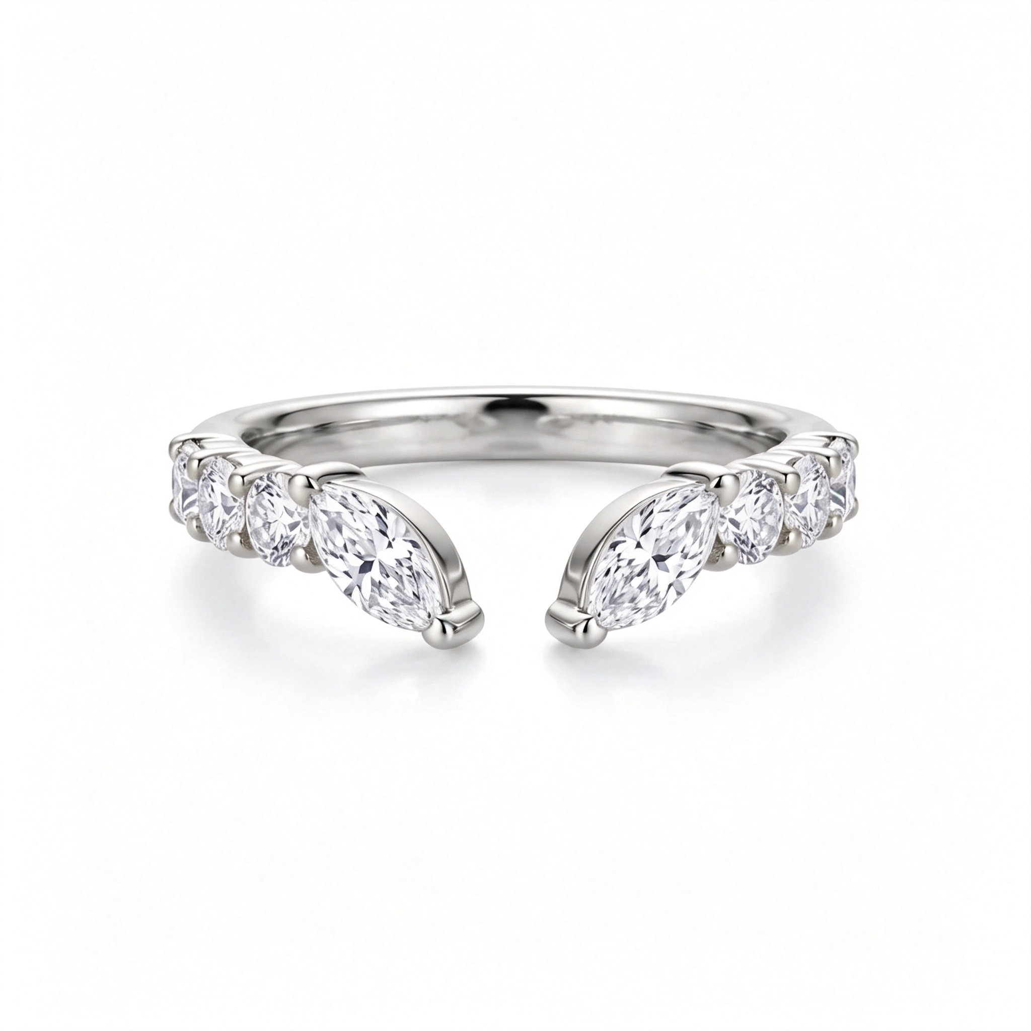 LUCERARO Wedding | Pear Open Diamond Ring - WR00768