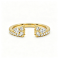 LUCERARO Wedding | Trefoil Open Diamond Ring - WR01104