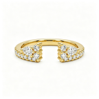 LUCERARO Wedding | Pear Lab-Grown Diamond Open Ring 1/2 ct. tw.