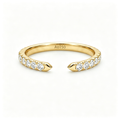 LUCERARO Wedding | Tapered Cuff Diamond Ring - WR00784