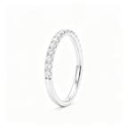LUCERARO Wedding | Round Lab-Grown Diamond Half-Eternity Band 1/5 ct. tw.
