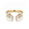 LUCERARO Wedding | Marquise Open Cuff Diamond Ring - WR01160