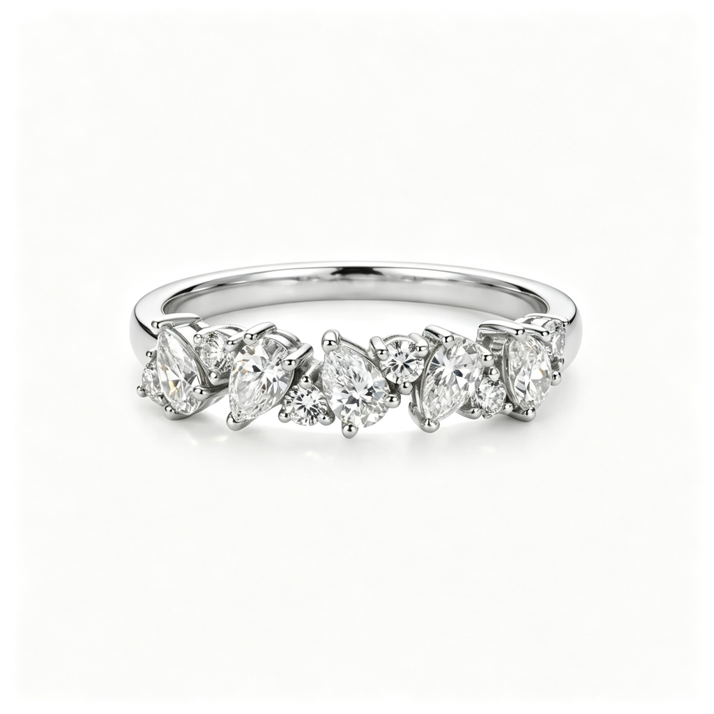 LUCERARO Wedding | Pear Lab-Grown Diamond Band 7/8 ct. tw.