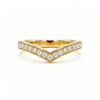LUCERARO Wedding | Chevron Pavé Lab-Grown Diamond Band 1 1/2 ct. tw.