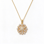 LUCERARO Necklace | Floral Burst Lab-Grown Diamond Necklace 5/8 ct. tw.