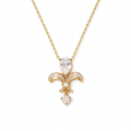 LUCERARO Necklace | Fleur-de-Lis Pear Lab-Grown Diamond Necklace 1/2 ct. tw.