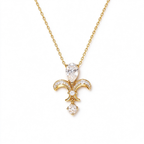LUCERARO Necklace | Fleur-de-Lis Pear Lab-Grown Diamond Necklace 1/2 ct. tw.
