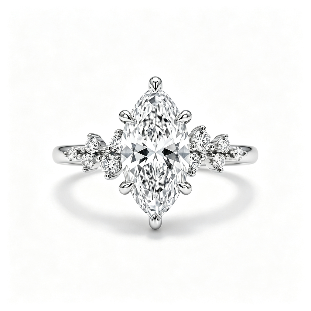 LUCERARO Engagement | Marquise Lab Grown Diamond Ring