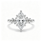 LUCERARO Engagement | Marquise Lab Grown Diamond Ring