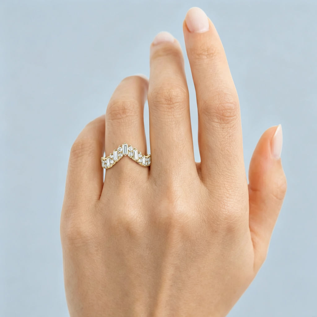 LUCERARO Wedding | Square Diamond Ring - WR01320