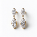 LUCERARO Earrings | Double Marquise Lab-Grown Diamond Drop Earrings 1 7/8 ct. tw. (pair)