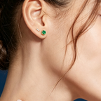 LUCERARO Earrings | Pavé Bar Stud Earrings - JE00395