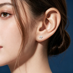 LUCERARO Earrings | Pear & Round Stud Earrings - JE00525